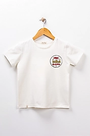 Yetişkin Kısa Kollu Bisiklet Yaka "Oruç Kalkandır" Baskılı Tişört Mevsimlik Pamuklu