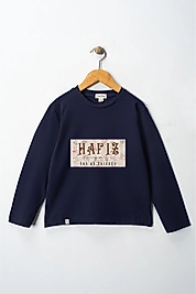 Yetişkin Uzun Kollu Bisiklet Yaka "Hafız"  Baskılı Tişört Mevsimlik Pamuklu