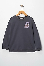 Kız Çocuk "Sevgiyle Namaz"  Baskılı Pamuklu Sweat