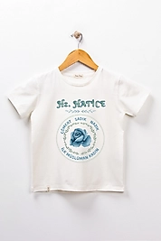 Yetişkin Kısa Kollu Bisiklet Yaka "Hz Hatice" Baskılı Tişört Mevsimlik Pamuklu