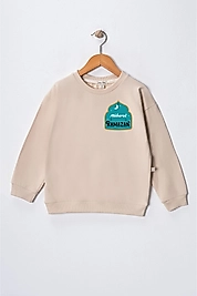 Çocuk  "Mübarek Ramazan"   Baskılı Pamuklu Sweat