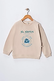 Kız Çocuk "Hz Hatice"  Baskılı Pamuklu Sweat