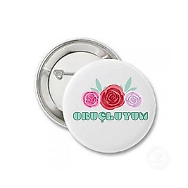 Rozet "Oruçluyum"  Baskılı