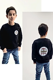 Erkek Çocuk "Oruç Kalkandır" Çift Taraflı Baskılı Pamuklu Sweat