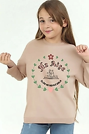 Kız Çocuk Hz Aişe Baskılı Pamuklu Sweat