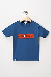 Yetişkin Kısa Kollu Bisiklet Yaka "Türkiye, Milli Takım" Baskılı Tişört Mevsimlik Pamuklu