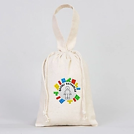 Erkek Çocuk "Hayırlı Bayramlar" Baskılı Harçlık Kesesi %100 Pamuk