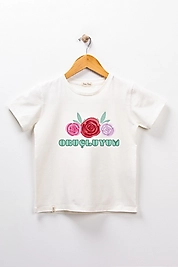 Yetişkin Kısa Kollu Bisiklet Yaka "Oruçluyum" Baskılı Tişört Mevsimlik Pamuklu