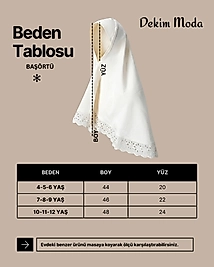 Pamuk Fistolu Çocuk Başörtüsü | Yeşil Kelebek