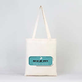 Musab Bin Umeyr Baskılı Ham Bez Sırt Çantası %100 Pamuk