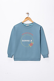 Kız Çocuk "Besmele"  Baskılı Pamuklu Sweat