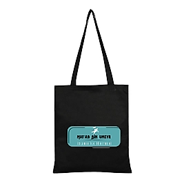 "Musab Bin Umeyr" Baskılı Omuz Çantası Gabardin Kumaş