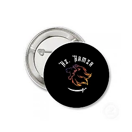 Rozet "Hz Hamza"  Baskılı